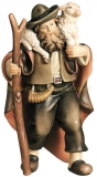 Schäfer mit Schaf auf Schulter Schäfer mit Schaf auf Schulter